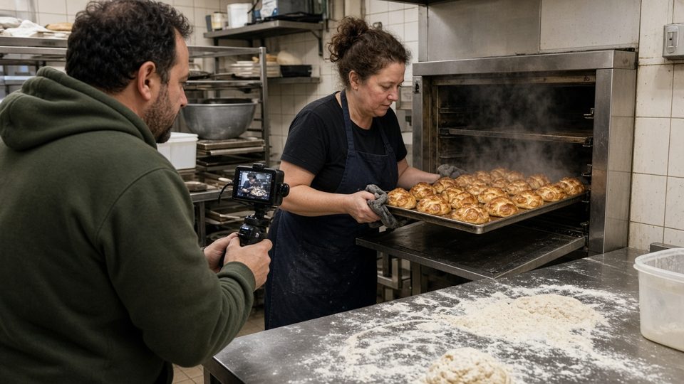 Behind the scenes: filming at Cooking & Bakeries