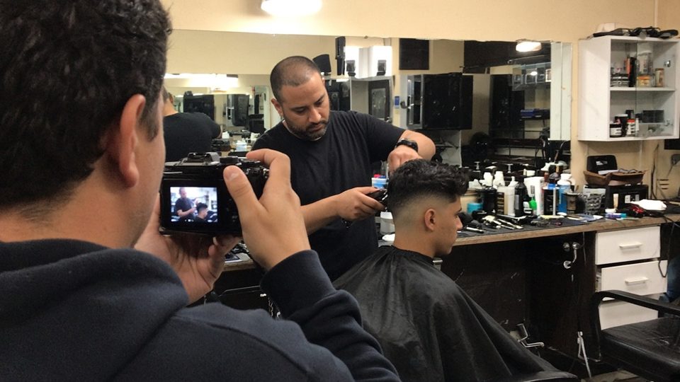 Behind the scenes: filming at Barbers